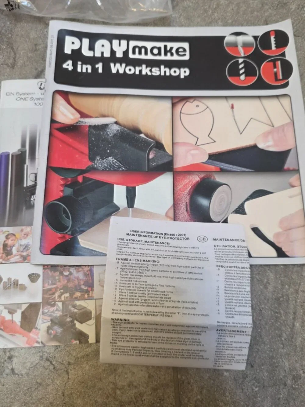 PLAY make 4in1 WORKSHOP manual and accessories works